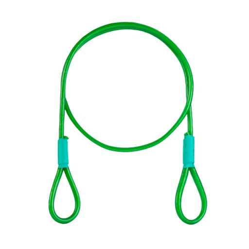 Lano PVC Oceľový kábel s očkami Slučky 5mm 70cm 0,7m