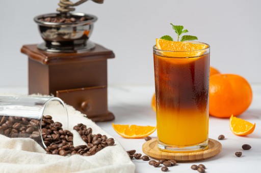 FRESH PRESSO nápoj káva + pomarančový džús 315ml