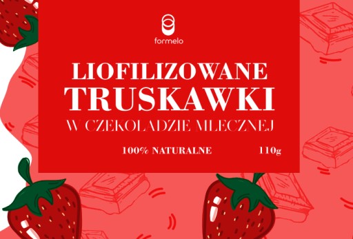 FORMELO MRAZOM SUŠENÉ JAHODY V NÁDOBE NA MLIEČNU ČOKOLÁDU 110G