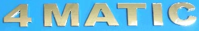 CHROME 3D LIST 29MM x 2,8cm JEDNODUCHÉ PÍSMO