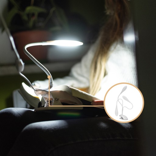 DOTYKOVÁ LED ŠKOLSKÁ STOLNÁ LAMPA USB KLIP
