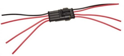Hermetický 4-pinový elektrický konektor