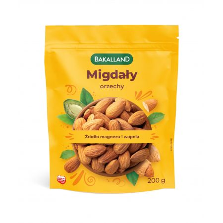 BAKALLAND Mandle lúpané, celé čerstvé orechy, 200 g