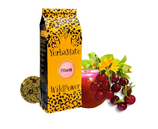 Yerba Mate FITNESS 200g WildPower Pu erh čaj čerešňa lio jablko