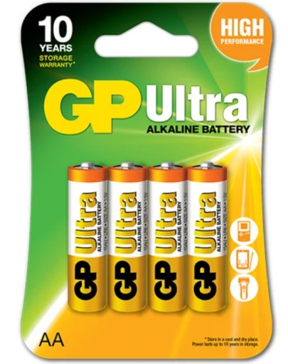 GP Ultra Alkaline LR06 1,5V AA batérie 6 ks.