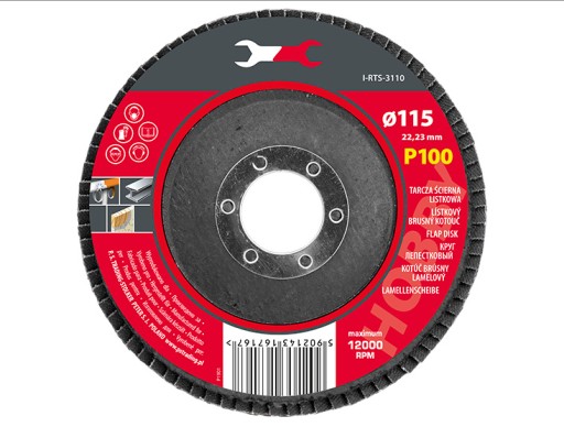 KLAPKOVÉ KOLIESKO štítok 115x22,2mm P 100 DISK