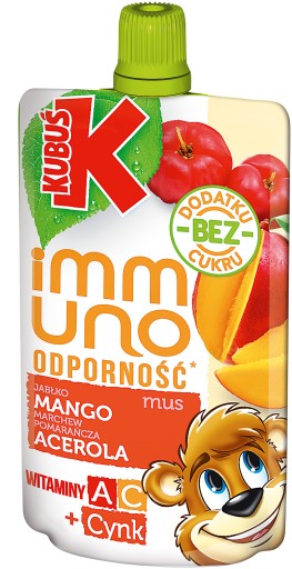 KUBUŚ Immuno Apple Mango Acerola Zinková pena 100 g