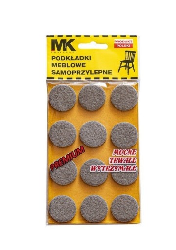 PLSTENÉ PODLOŽKY PRE NÁBYTOK STOLIČKA STOL FI28mm