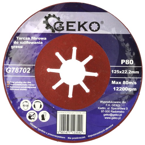 VLÁKNOVÝ DISK NA BRÚSENIE keramiky, glazúrového kameňa, keramiky 125MM GR80