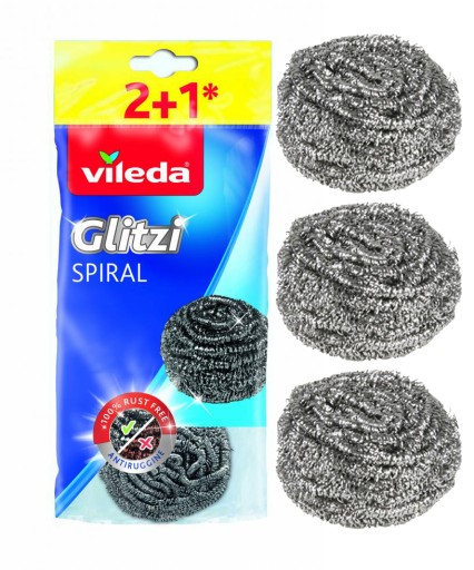 Glitzi špirálová Vileda drôtená umývačka riadu 2+1