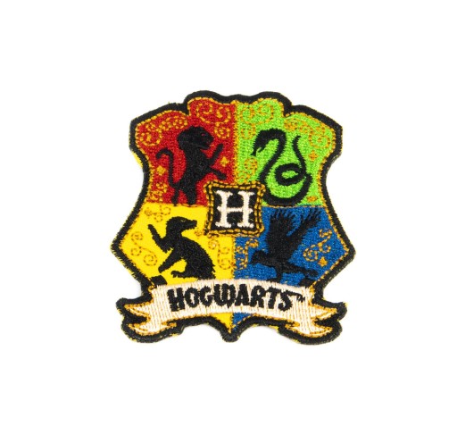 Nášivka na erb Harry Potter Rokfort Nažehľovačka na oblečenie 6x6 cm