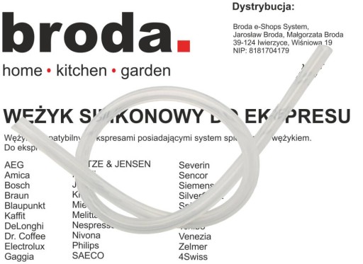 Silikónová hadica pre espresso kávovar