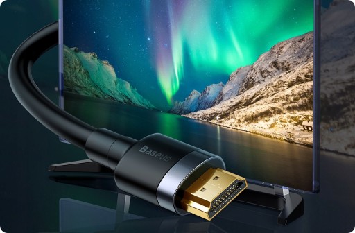 BASEUS KÁBEL HDMI na HDMI 2.0 4K 60Hz FULL HD ARC HDR 1m 100cm
