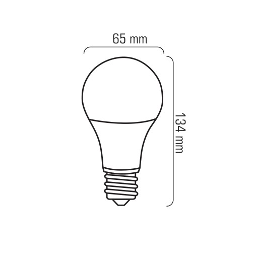 E27 A65 LED žiarovka 22W=155W 2552lm 210° CCD Úspora energie bez blikania