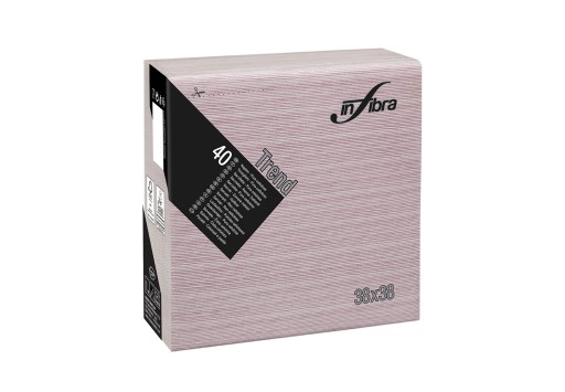 INFIBRA TREND obrúsky LINEA PUNTA PUNTA BURROW 38cm, 2 vrstvy, 40 ks