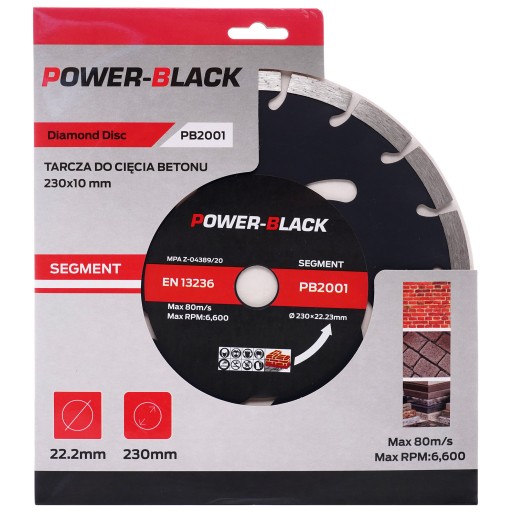 DIAMANTOVÝ DISK BETÓNOVÁ SEGMENTOVÁ KOCKA 230 10 MM