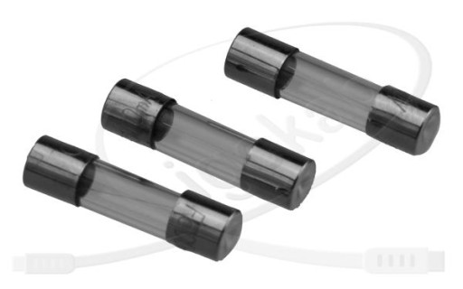 Sklenená rúrková poistka 20mm 4A, balenie 10 ks