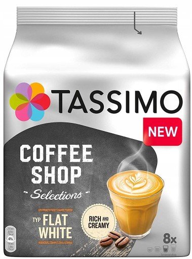TASSIMO kapsule Typ FLAT WHITE 8 káv