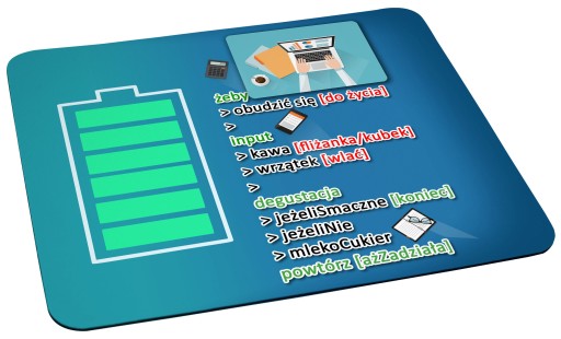 Podložka pod myš, vtipný darček, IT špecialista, káva na zobudenie
