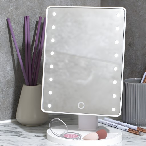 OSVETLENIE MAKEUP ZRKADLO LED ZRKADLO S NASTAVITEĽNÝM JASOM SVETLA