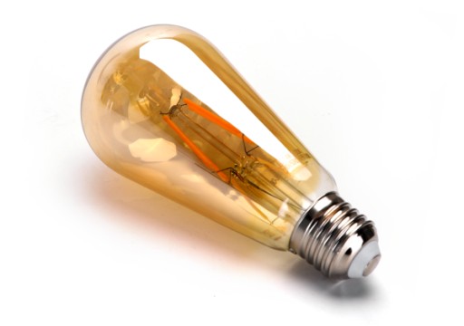 E27 LED žiarovka ST64 4W RETRO medovo žltá jantárová 2200K