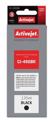 ActiveJet pre CANON GI-490 Pixma G1400 G2400 G3400