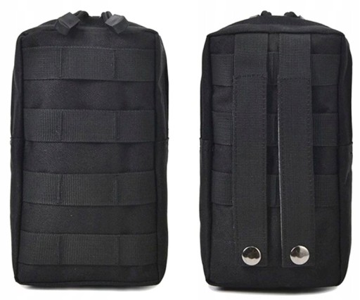 MOLLE puzdro, vojenské puzdro, čierne, na taktický opasok