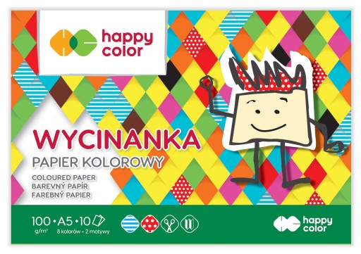 Papierový výrezový blok A5 Happy Color, 10 kariet
