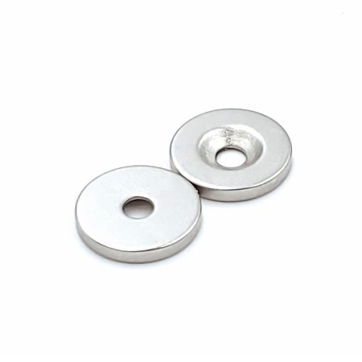 NEODYMOVÝ MAGNET S OTVOROM na skrutku 14x2 mm, okrúhly, cylindrický, HUNTER