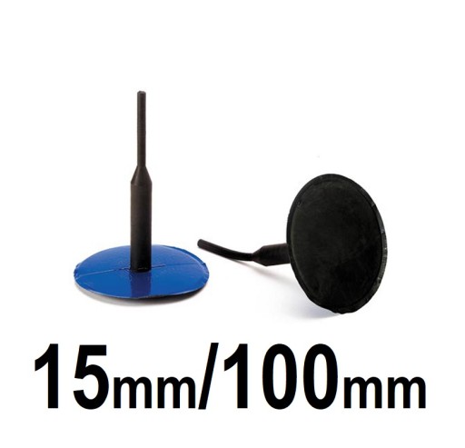 Hríbový čap 15mm/100mm gumová vložka na opravu pneumatík vulkanizácia