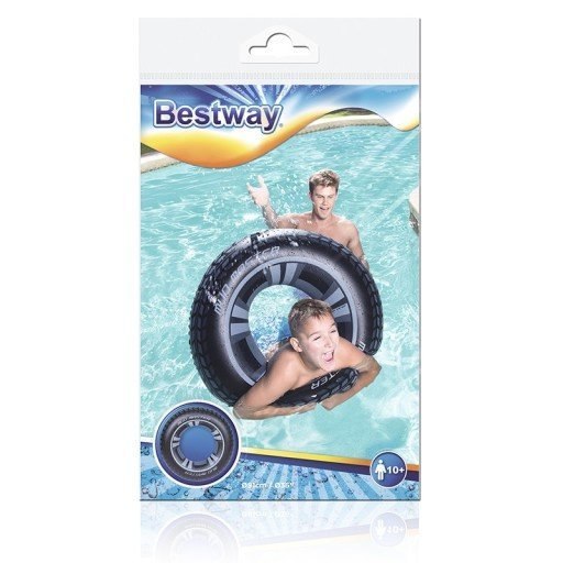 36016 Nafukovací kruh na plávanie MUD TIRE 91cm BESTWAY RING PRE DETI