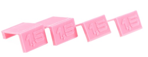 4x Dištančné podložky pre predné nastavenie 1,5mm 4ks RUŽOVÉ