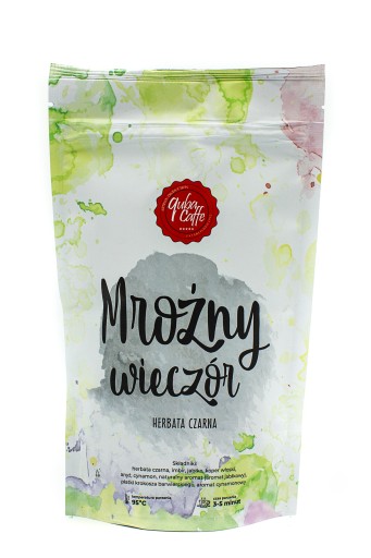 Voľne tečúci zimný čaj ako darček