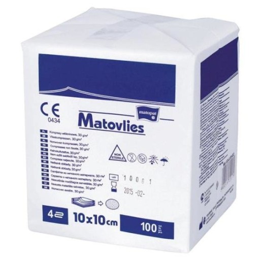 NETKANÉ KOMPRESY 30G 4 VRSTVA 5x5cm MATOVLIES