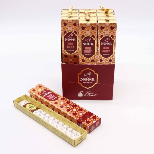 Noor oud Ruby prémiové vonné tyčinky 15g