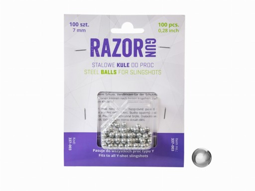 RazorGun 7 mm gule do praku 100 ks.