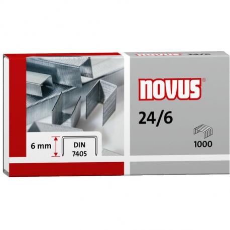 Spony NOVUS 24/6 DIN 1000 ks. 040-0158