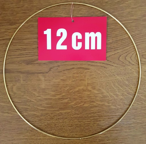 ZLATÝ prsteň/ráfik na lapače snov a makramé 12 cm