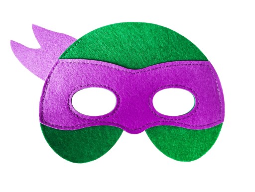 PLSTENÁ MASKA NINJA KORYTNAČKY DONATELLO KARNEVAL