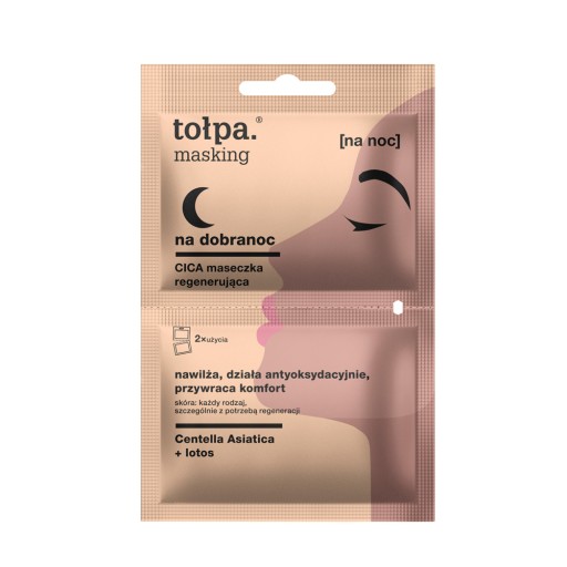 maskovanie na dobrú noc CICA obnovovacia maska 2x5 ml