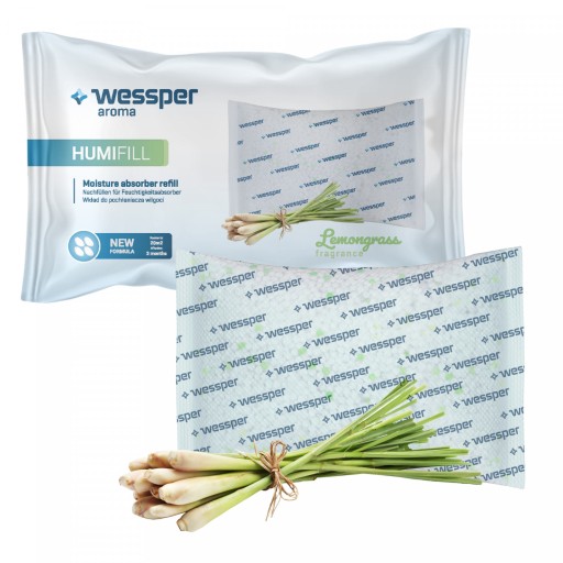 Náplň do absorbéra vlhkosti s vôňou citrónovej trávy 250g - Wessper
