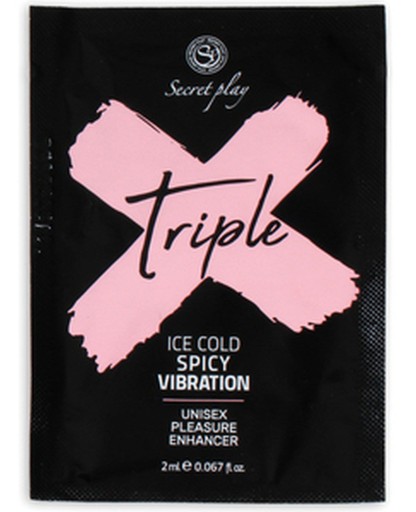 MONODOSIS TRIPLE X 3 V 1 stimulačný gél UNISEX PLEASURE ENHANCER GEL 2 ML
