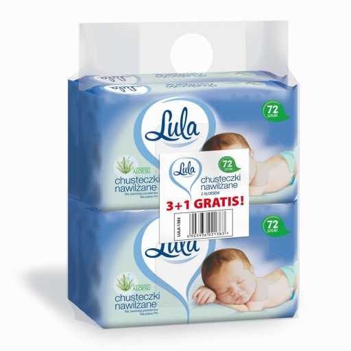 Lula vlhčené obrúsky s aloe 76 ks.