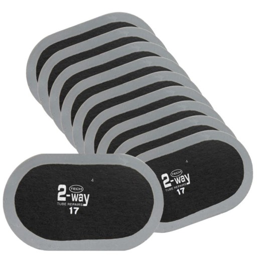 Záplaty na duše oválne 2-cestné T-17BK 65x40mm TECH 10ks