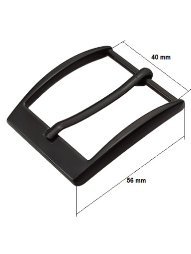 Pracka na nohavicovom opasku 4 cm / 40 mm čierna