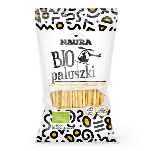 Špaldové ovsené tyčinky s kurkumou BIO 45g Naura