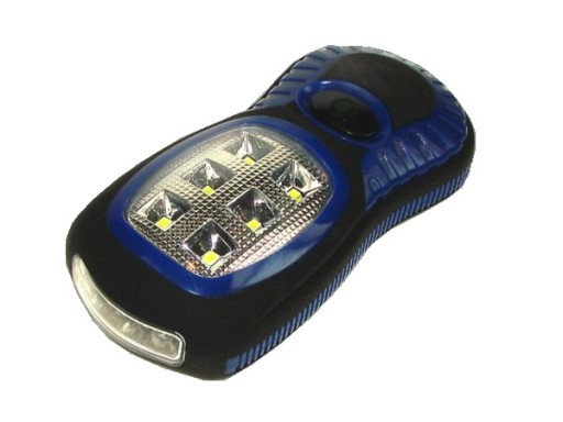 Dielenské svietidlo 6*SMD+3 s modrým magnetom