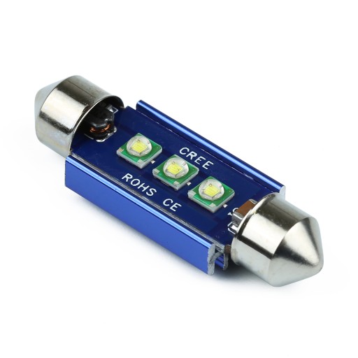 LED C5W 41mm 3x CREE CANBUS 12V C3W C10W TUBE