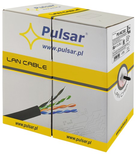 Pulsar PU-NC302 U/UTP krútená dvojlinka kat.5e 10 m gel