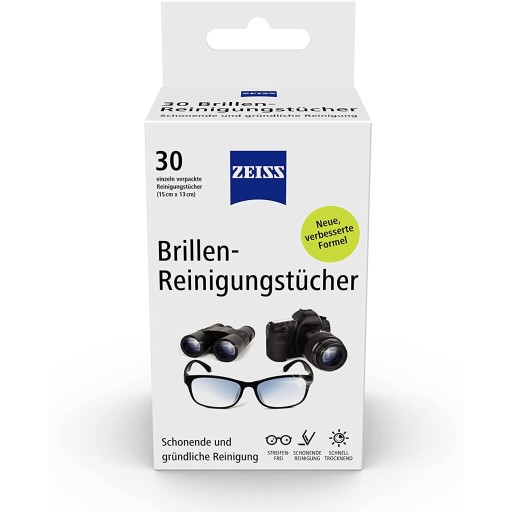 ZEISS Čistiace obrúsky na okuliare 30 ks